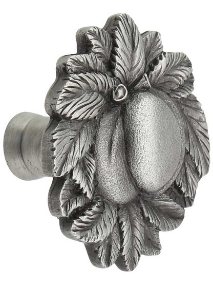 Georgia Peach Cabinet Knob in Antique Pewter.